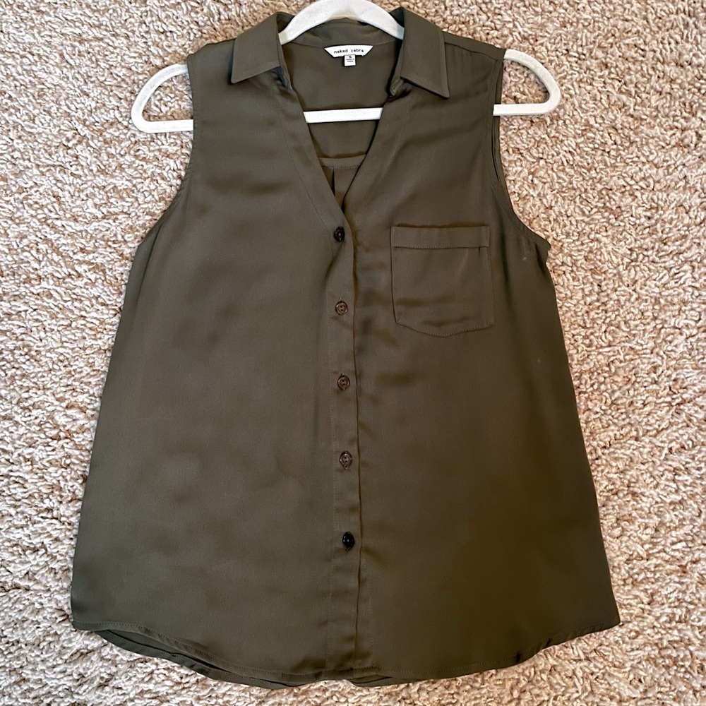 Size S Naked Zebra Blouse - Army green color